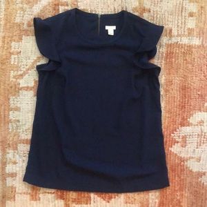 *NEW* JCREW FLUTTER SLEEVE TOP